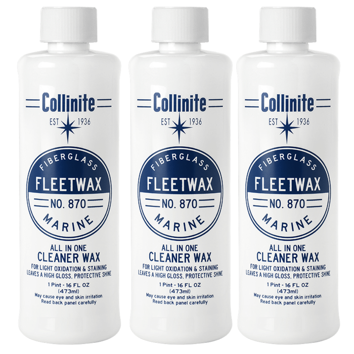 Collinite 870 Fleetwax Cleaner-Wax 3 Pack 16 Fl Oz Each