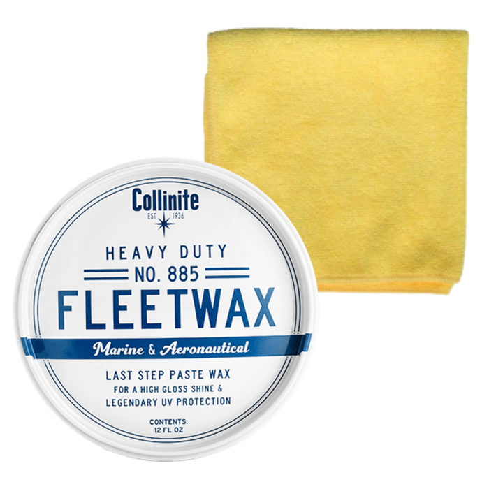 Collinite 885 Fleetwax Paste 12 Oz with Microfiber Towel