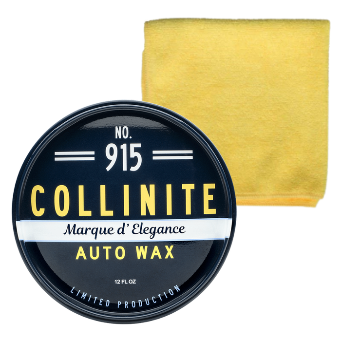 Collinite 915 Marque D'Elegance Paste Wax 12 Oz with Microfiber Towel