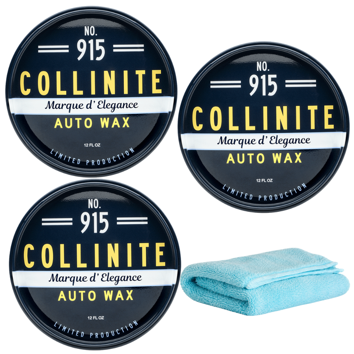 Collinite 915 Marque D'Elegance 3 Pack with Microfiber Towel