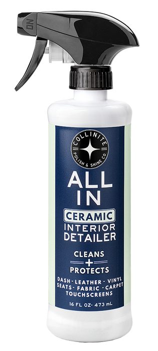 Collinite All In Ceramic Interior Detailer spray bottle on a white background