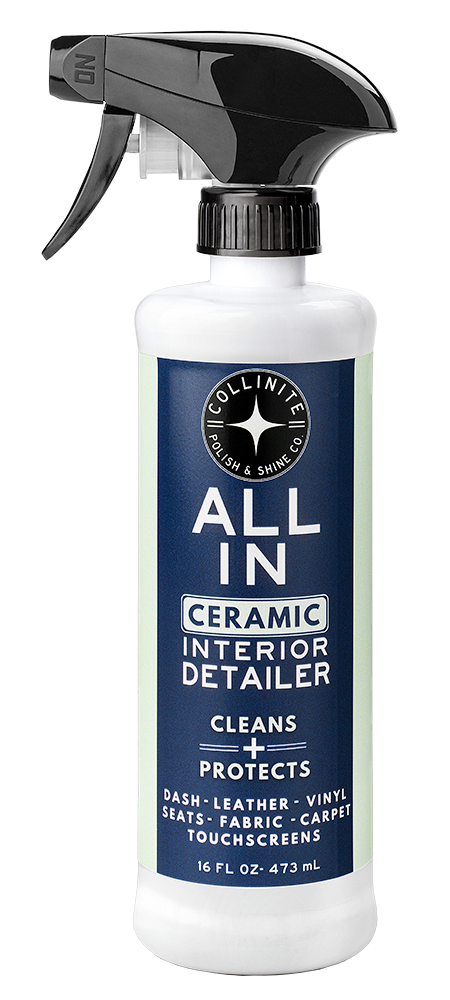Collinite All In Ceramic Interior Detailer spray bottle on a white background