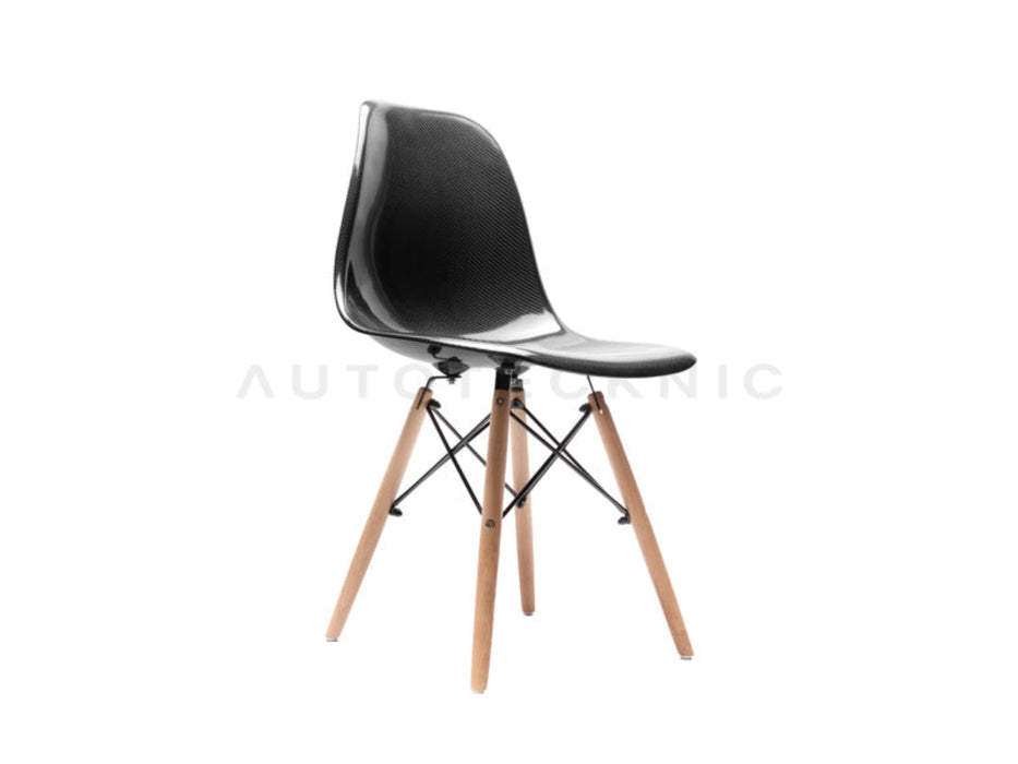 AutoTecknic Midcentury Dry Carbon Dowel-Leg Side Chair