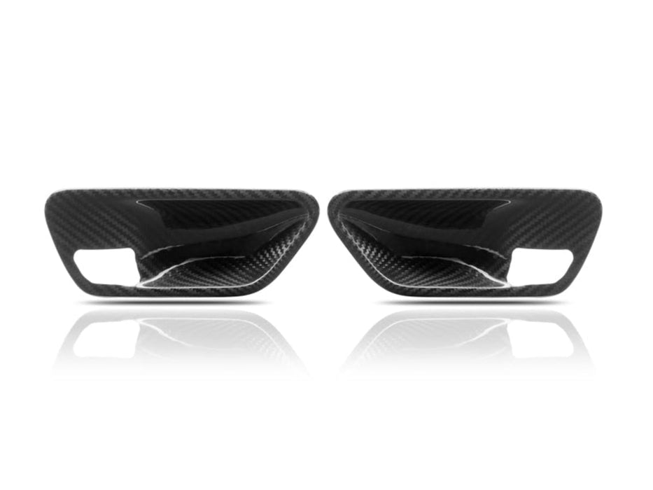 AutoTecknic Dry Carbon Interior Door Handle Trim Set - BMW F-Chassis