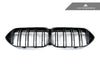 AutoTecknic Dual-Slats Gloss Black Front Grille - BMW F44 2-Series Gran Coupe