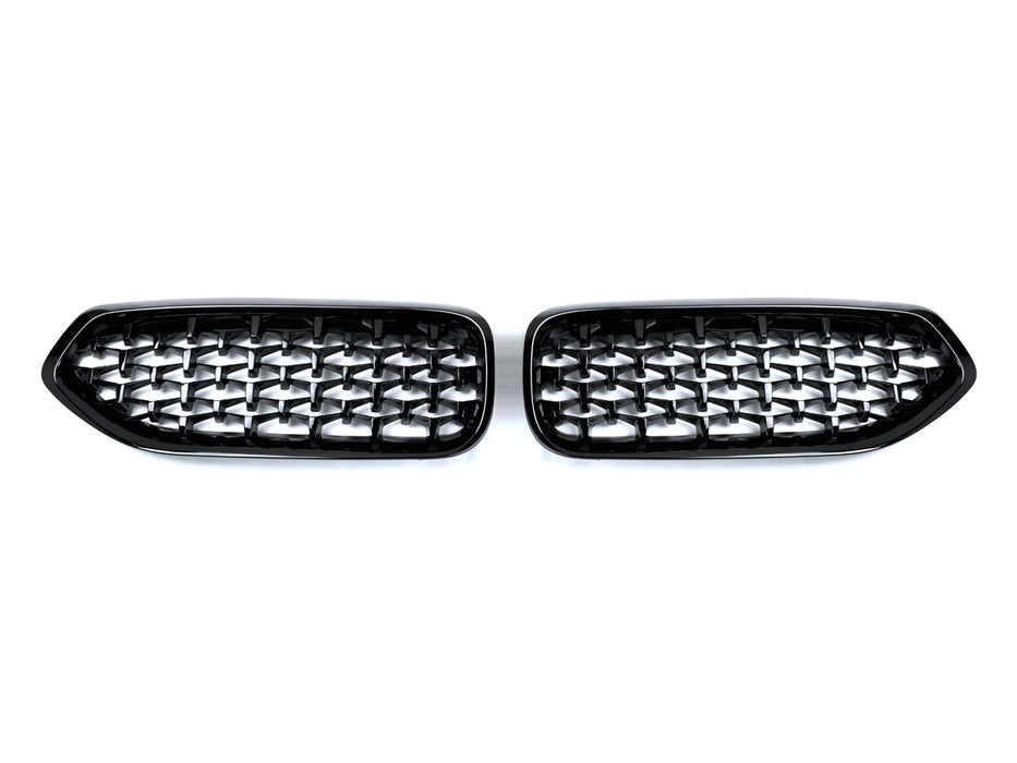 AutoTecknic Painted Glazing Black Front Grille Set - BMW G29 Z4