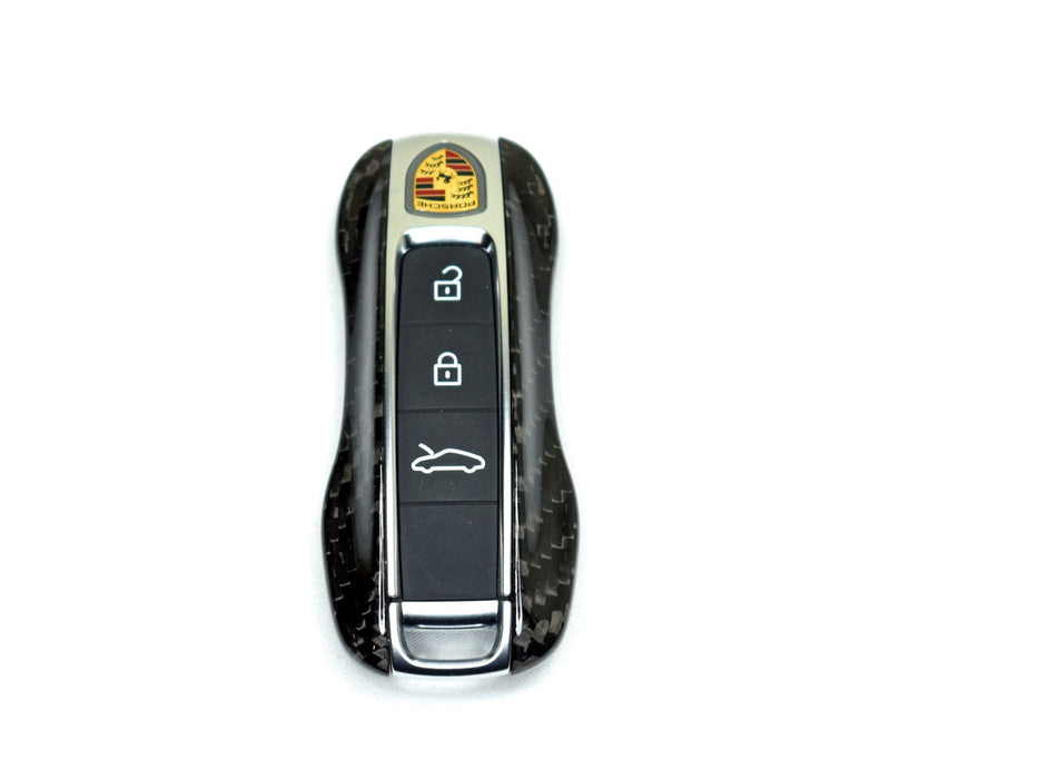 AutoTecknic Dry Carbon Key Remote Trim - Porsche Taycan | Panamera 17-Up | Cayenne 18-Up (G2)