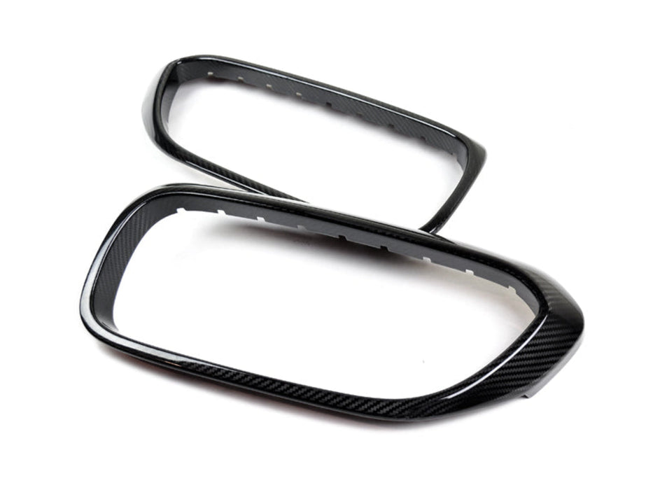 AutoTecknic Dry Carbon Fiber Front Grille Covers - BMW G30 5-Series