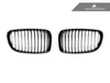 AutoTecknic Gloss Black Front Grille Set - BMW E82 1-Series & 1M