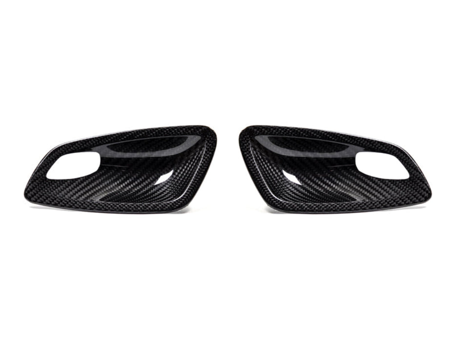 AutoTecknic Dry Carbon Interior Door Handle Trim Set - BMW E82 1M | 1-Series