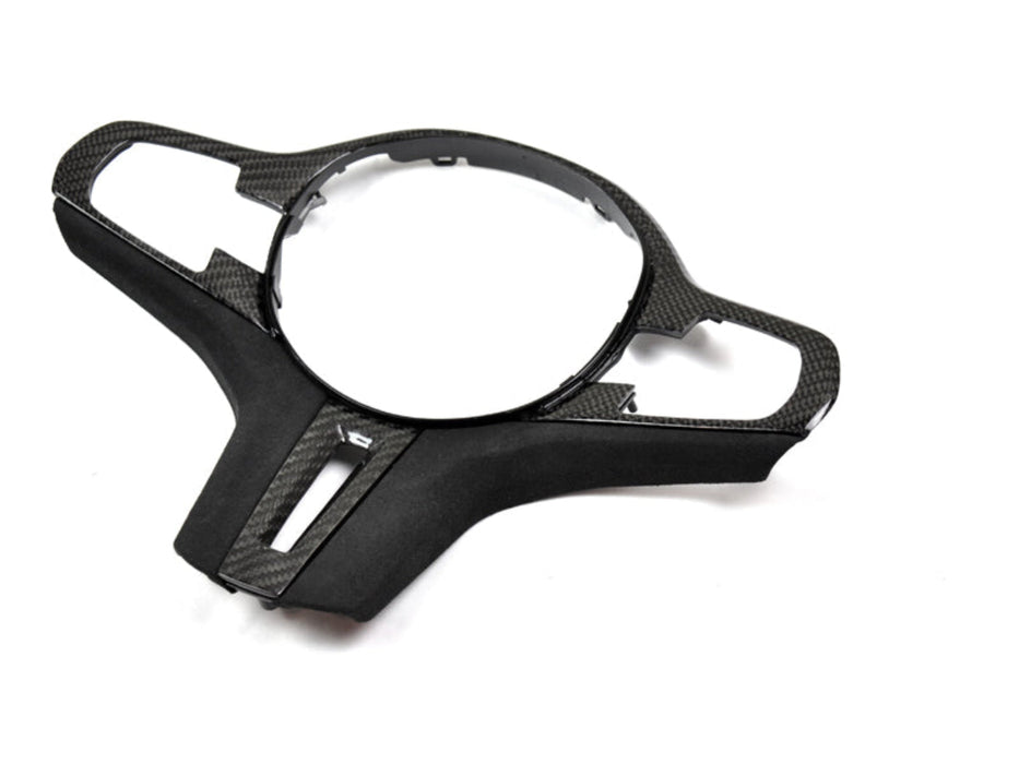 AutoTecknic Carbon Alcantara Steering Wheel Trim - BMW G30 5-Series | G32 6-Series GT