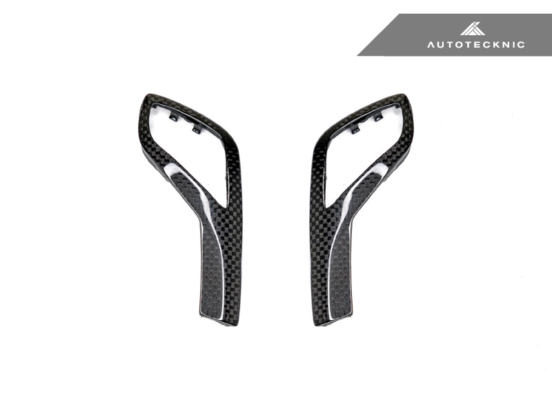 AutoTecknic Carbon Fiber Gear Selector Side Trims - G1X 8-Series