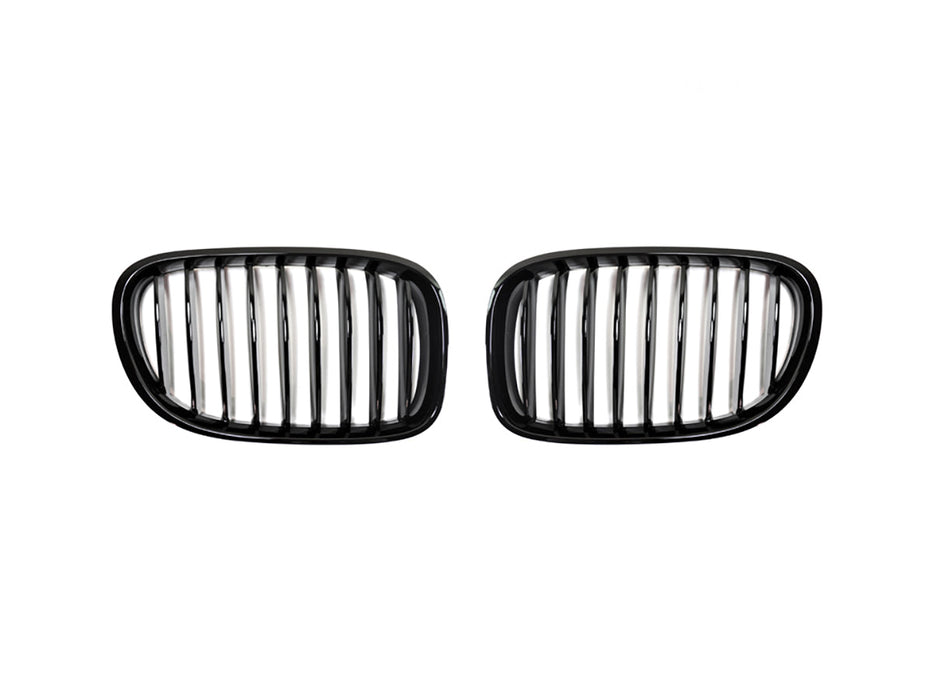 AutoTecknic Glazing Black Front Grille Set - F01/ F02 7-Series LCI