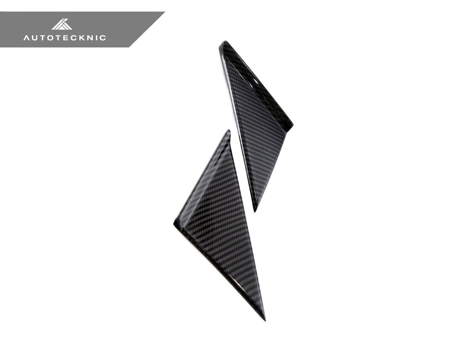 AutoTecknic Version III Dry Carbon Side Mirror Wind Deflector Set - A90 Supra 2020-Up