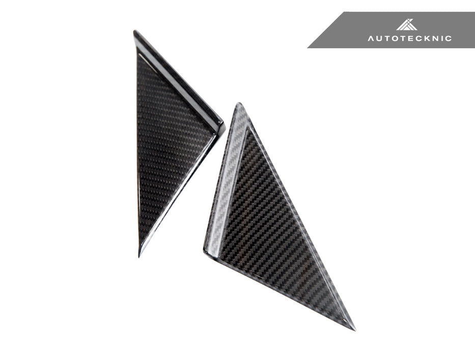 AutoTecknic Version III Dry Carbon Side Mirror Wind Deflector Set - A90 Supra 2020-Up