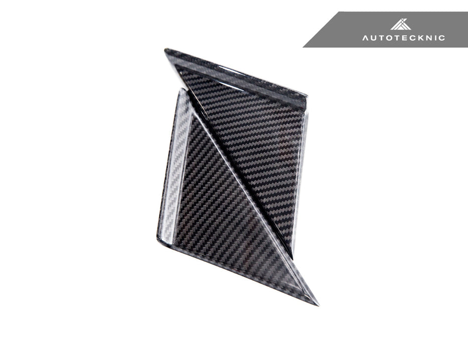 AutoTecknic Version III Dry Carbon Side Mirror Wind Deflector Set - A90 Supra 2020-Up