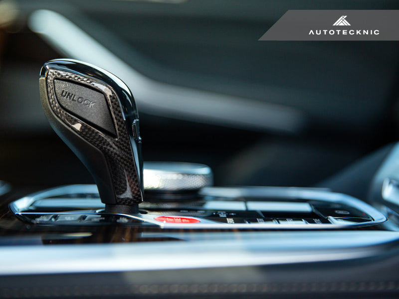 AutoTecknic Carbon Fiber Gear Selector Side Trims - BMW F40 1-Series | F44 2-Series Gran Coupe
