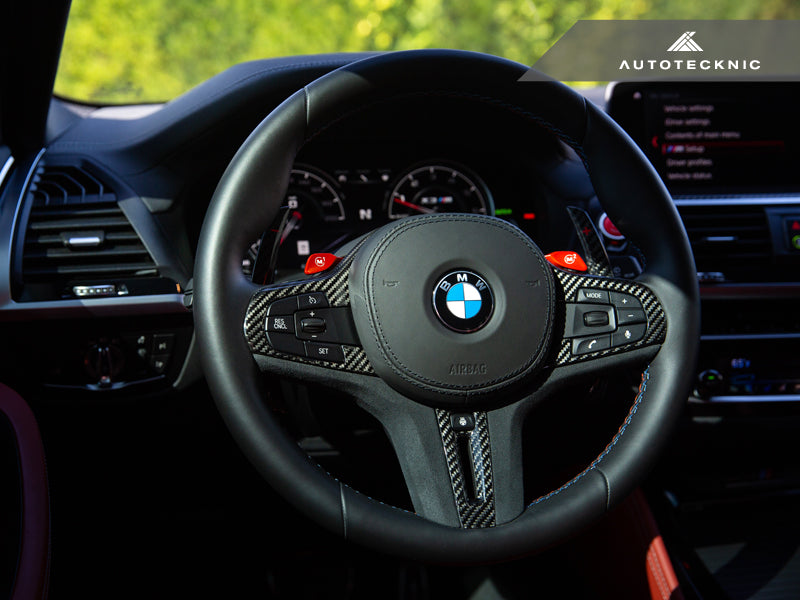 AutoTecknic Carbon Alcantara Steering Wheel Trim - G01 X3 | G02 X4
