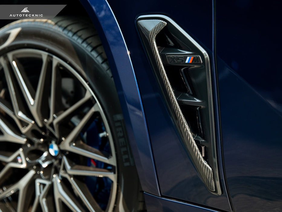 AutoTecknic Dry Carbon Fiber Side Vent Set - F95 X5M Pre-LCI