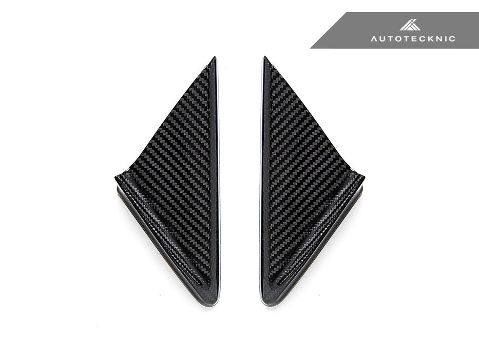 AutoTecknic Dry Carbon Side Mirror Wind Deflector Set - Porsche 911 (991) | 981 Boxster/Cayman | 718 (982)