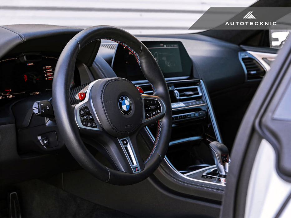 AutoTecknic Replacement Carbon Steering Wheel Top Cover - F97 X3M | F98 X4M