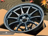 Volk Racing CE28N+ M-Spec 18x9.5 +38 5x114.3 Blast Gunmetal (Set of 4)