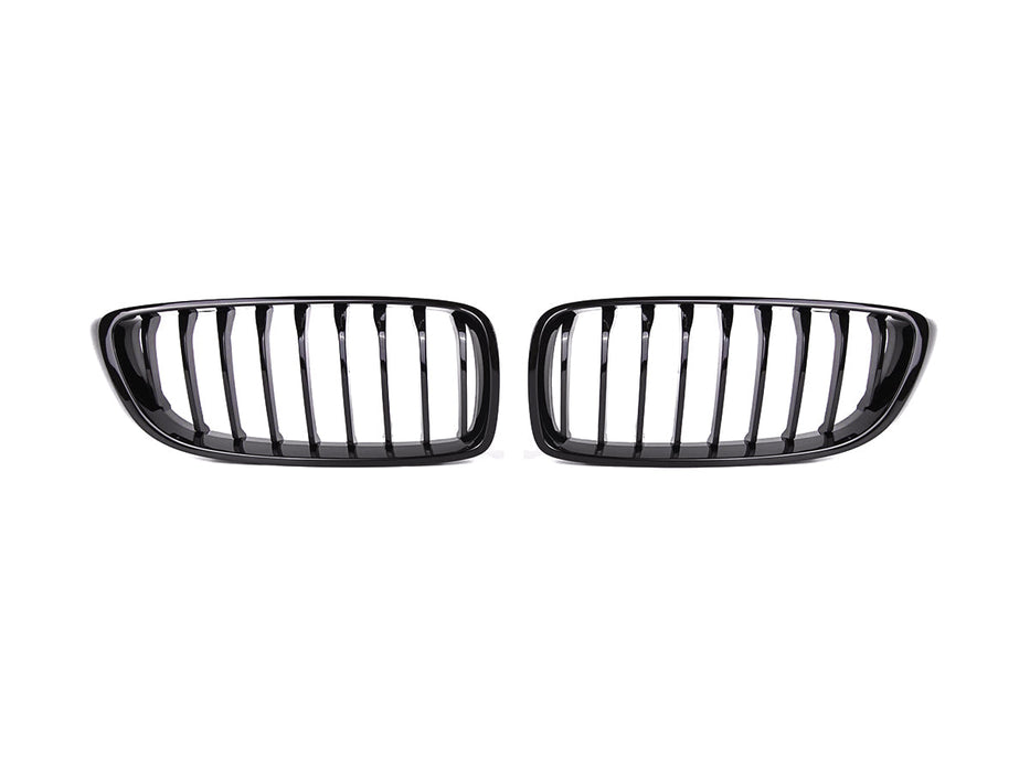 AutoTecknic Gloss Black Front Grille Set - BMW F32/ F36 4-Series