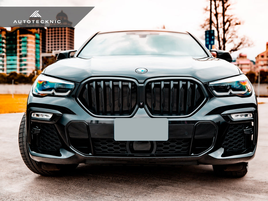 AutoTecknic Gloss Black Front Grille - G06 X6 Pre-LCI