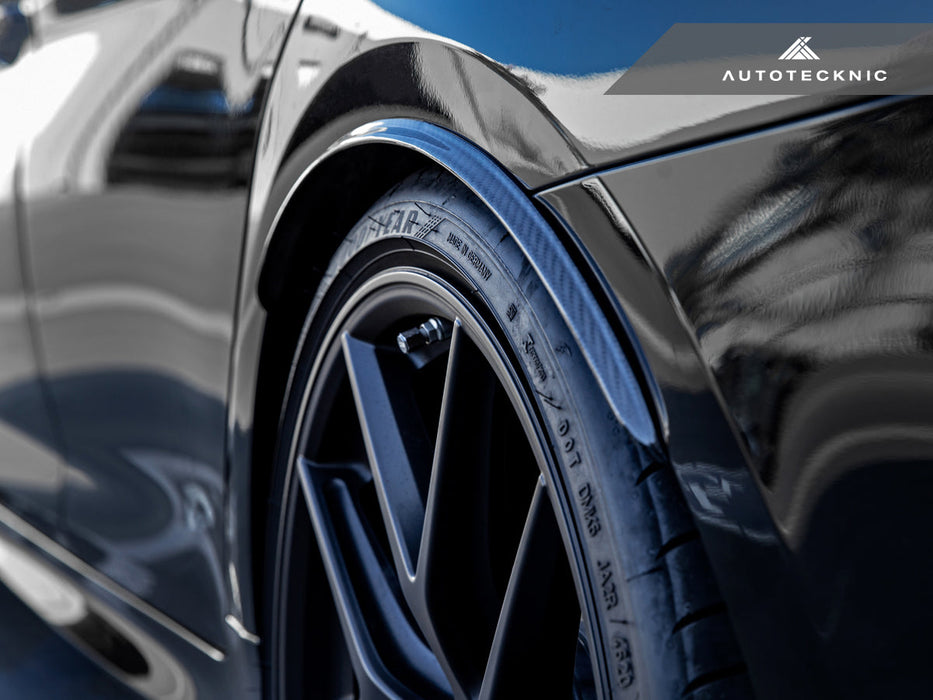 AutoTecknic Carbon Fiber Rear Wheel Arch Extension Set - G30 5-Series