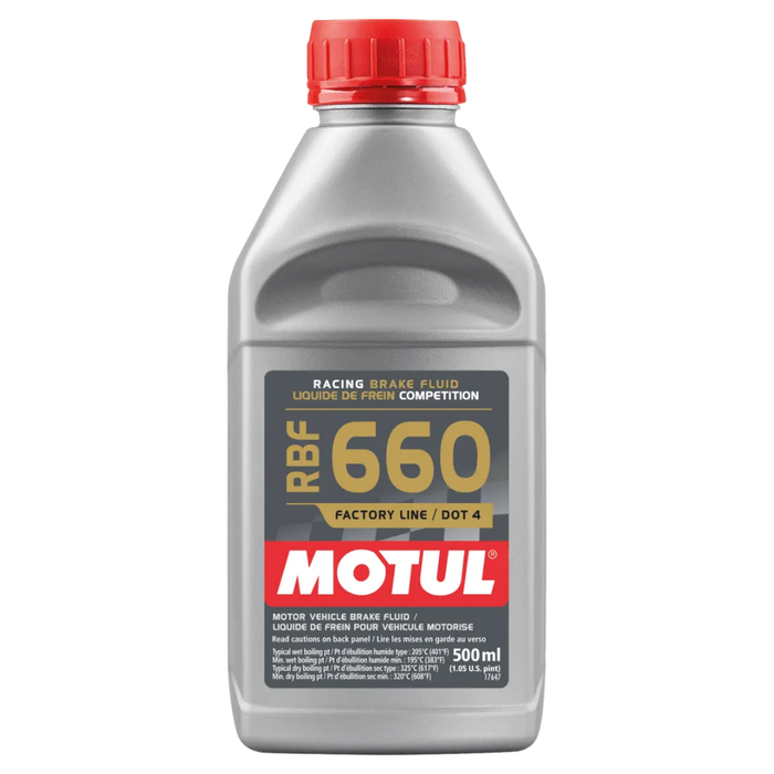 Motul RBF 660 Factory Line DOT 4 Synthetic Racing Brake Fluid 500 ml