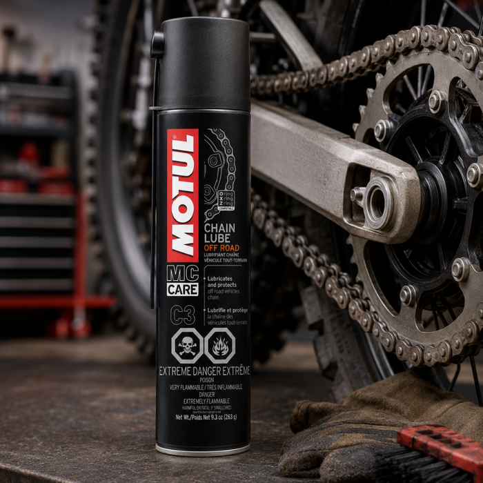 Motul MC Care C3 Chain Lube Off Road Motorcycle Chain Spray 400ml Pack of 11