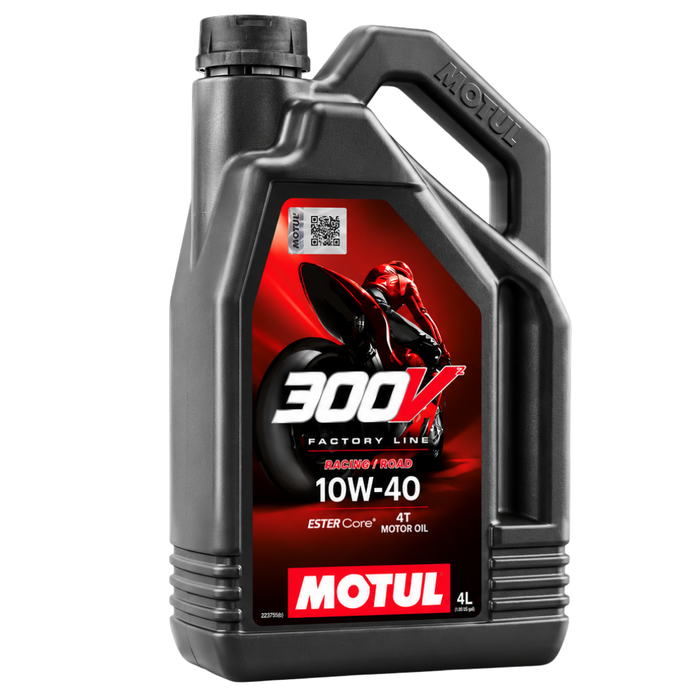 Motul 300V Road Racing 10W-40 4T Synthetic Motorcycle Oil 4L Pack of 3