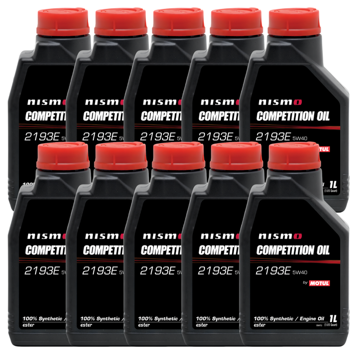 Motul NISMO Competition Oil 2193E 5W-40 100% Synthetic Ester Engine Oil 1L Pack of 10