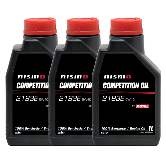 Motul NISMO Competition Oil 2193E 5W-40 100% Synthetic Ester Engine Oil 1L Pack of 3