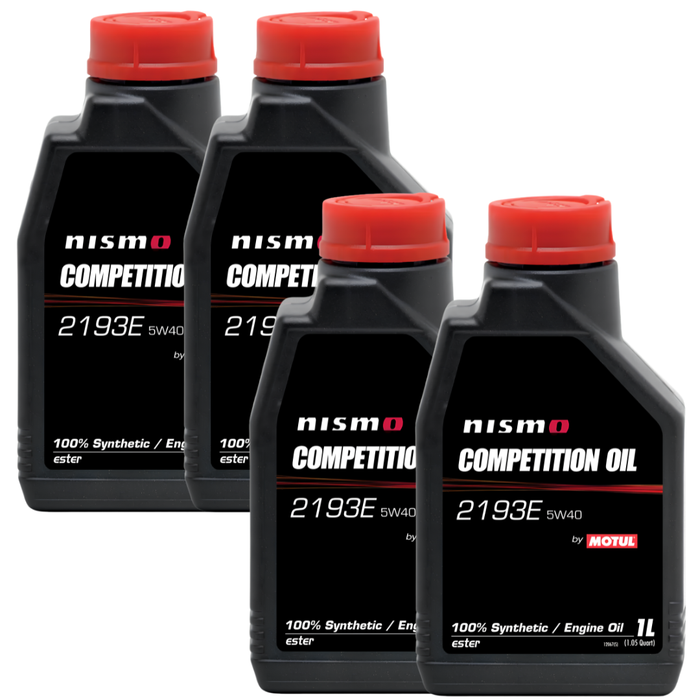 Motul NISMO Competition Oil 2193E 5W-40 100% Synthetic Ester Engine Oil 1L Pack of 4