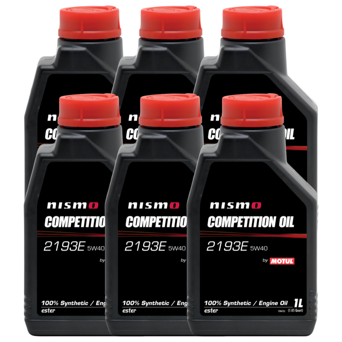 Motul NISMO Competition Oil 2193E 5W-40 100% Synthetic Ester Engine Oil 1L Pack of 6