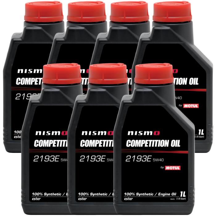 Motul NISMO Competition Oil 2193E 5W-40 100% Synthetic Ester Engine Oil 1L Pack of 7