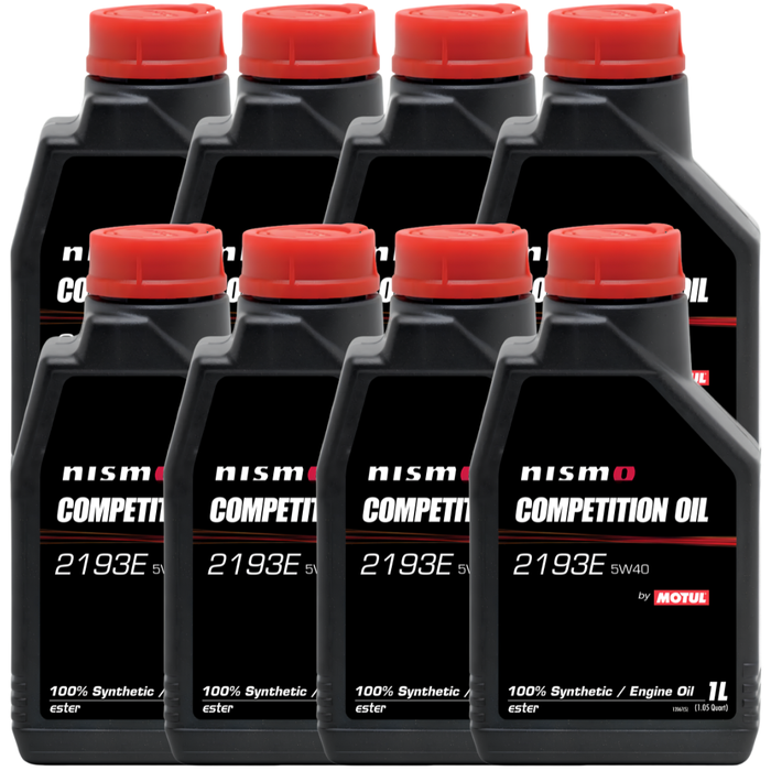 Motul NISMO Competition Oil 2193E 5W-40 100% Synthetic Ester Engine Oil 1L Pack of 8