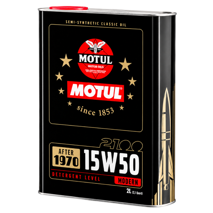 Motul Classic 2100 15W-50 Semi-Synthetic Classic Engine Oil 2 Liter