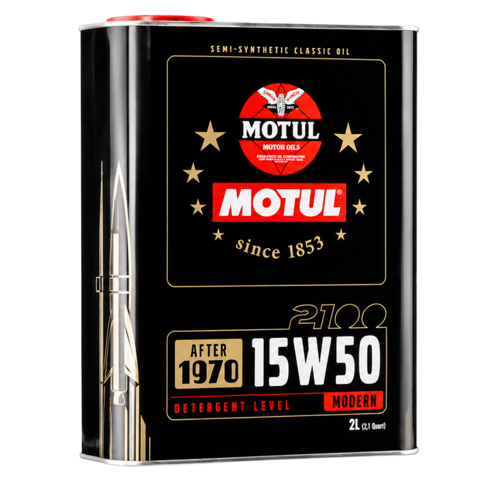 Motul Classic 2100 15W-50 Semi-Synthetic Classic Engine Oil 2 Liter