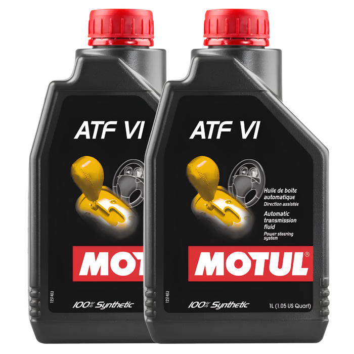 Motul ATF VI 100% Synthetic Low-Viscosity Automatic Transmission Fluid 1L Pack of 2