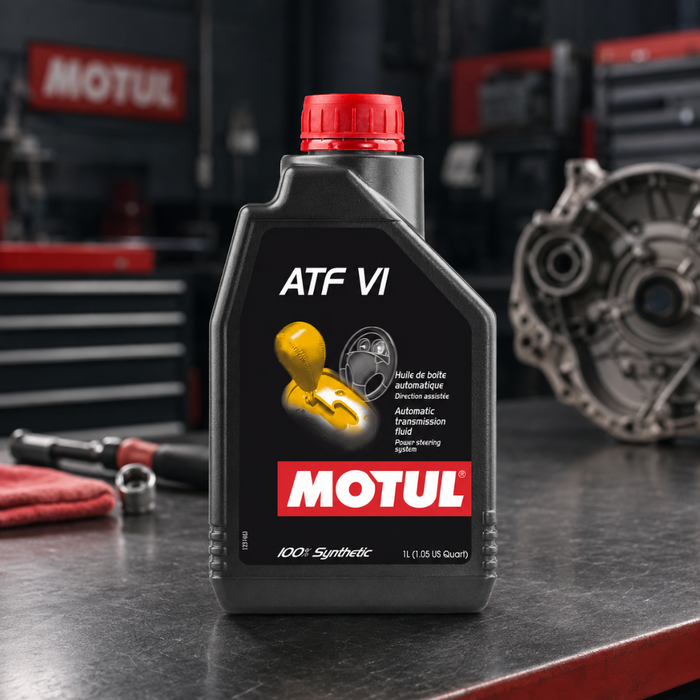 Motul ATF VI 100% Synthetic Low-Viscosity Automatic Transmission Fluid 1L Pack of 9