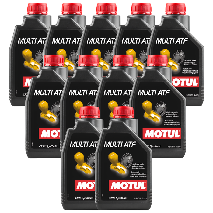 Motul Multi ATF 100% Synthetic Automatic Transmission & Power Steering Fluid 1L Pack of 11