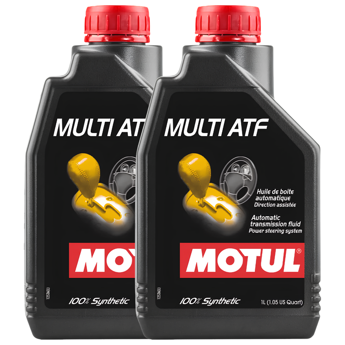 Motul Multi ATF 100% Synthetic Automatic Transmission & Power Steering Fluid 1L Pack of 2