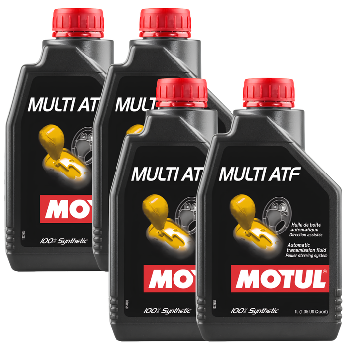 Motul Multi ATF 100% Synthetic Automatic Transmission & Power Steering Fluid 1L Pack of 4