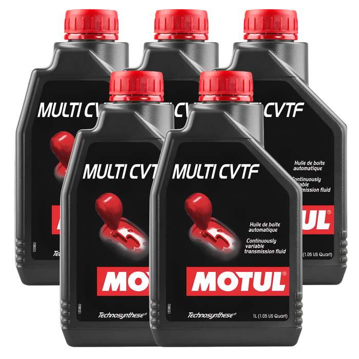 Motul Multi CVTF Technosynthese Continuously Variable Transmission Fluid 1L Pack of 5