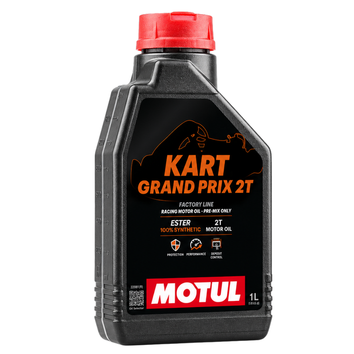 Motul Kart Grand Prix 2T 100% Synthetic Ester Racing Oil 1 Liter