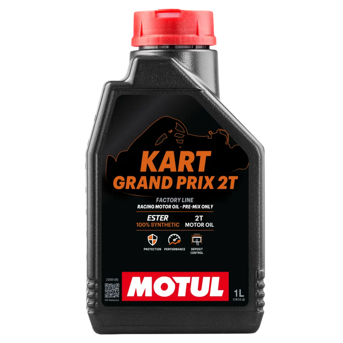 Motul Kart Grand Prix 2T 100% Synthetic Ester Racing Oil 1 Liter