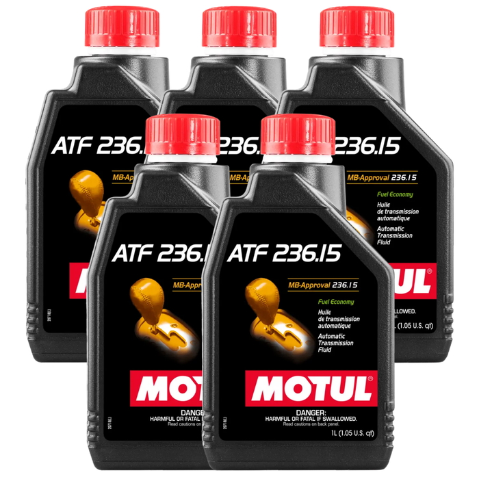 Motul ATF 236.15 100% Synthetic Mercedes Automatic Transmission Fluid 1L Pack of 5