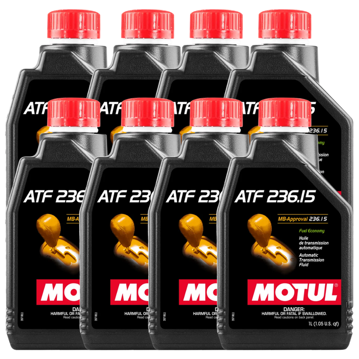 Motul ATF 236.15 100% Synthetic Mercedes Automatic Transmission Fluid 1L Pack of 8